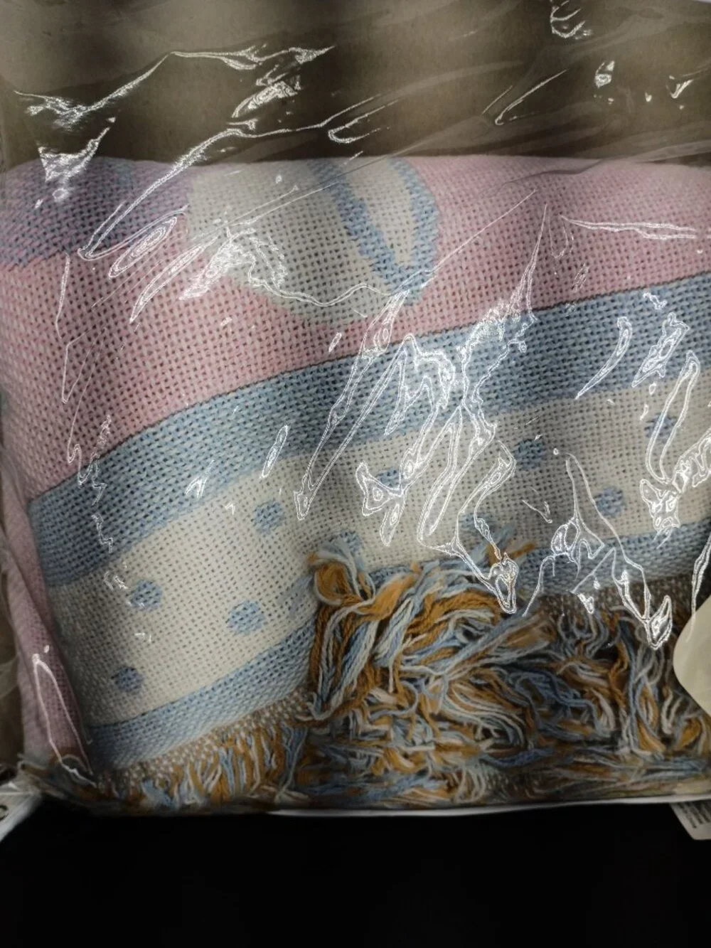 Beatrix Potter Quiltex Alphabet Baby Blanket Pastel Colors Fringe Edge 100% Cott